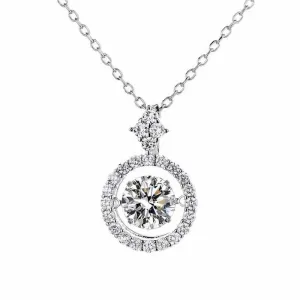 1.0 Ct Round Diamond Necklace