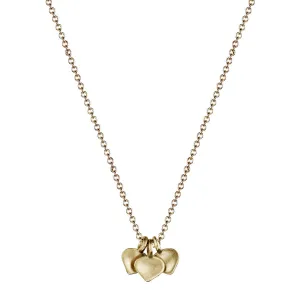 10K Gold Triple Lotus Pendant