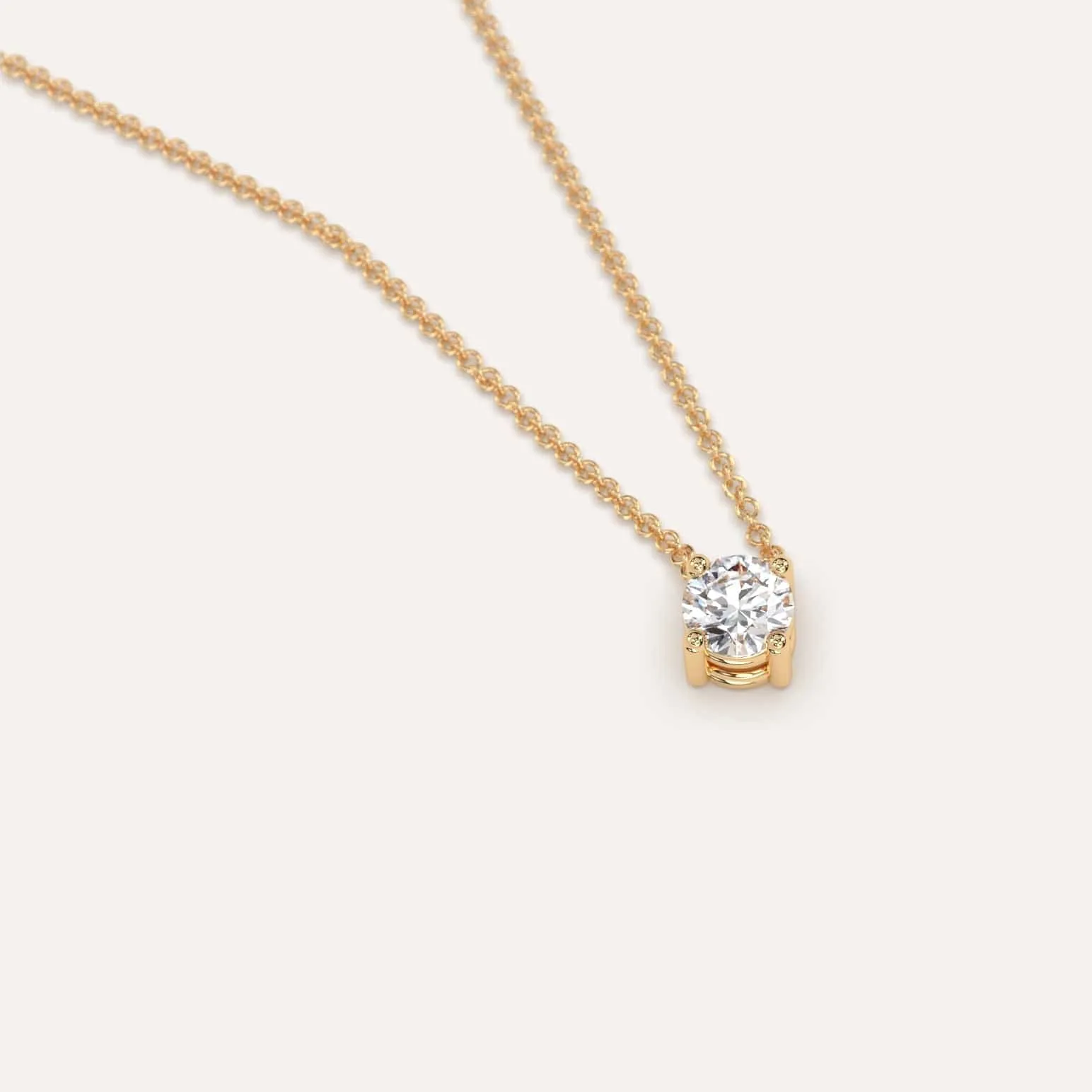 1/4 carat Round Floating Diamond Necklace