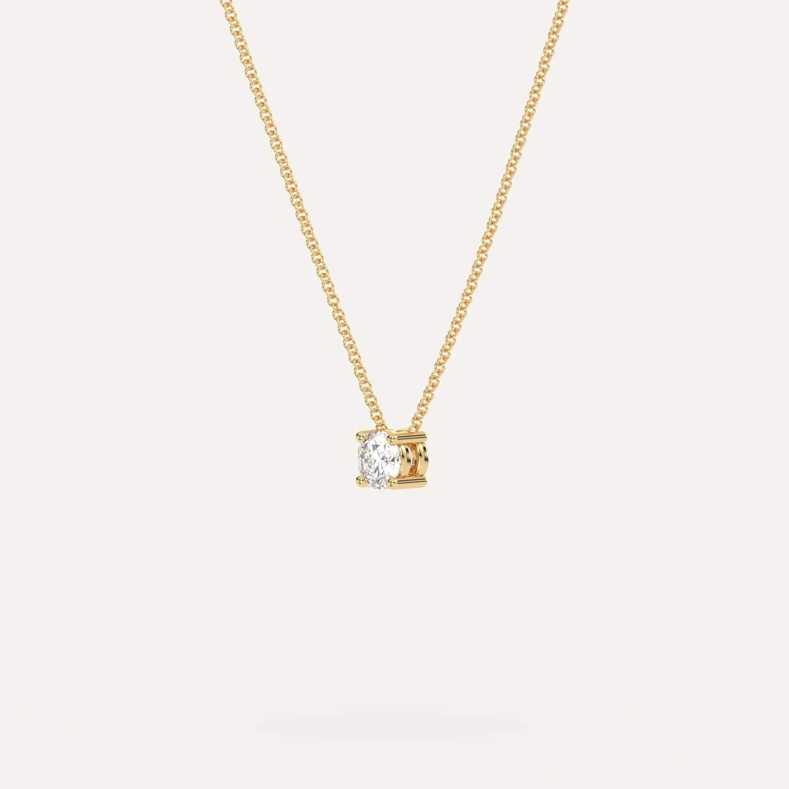 1/4 carat Round Floating Diamond Necklace
