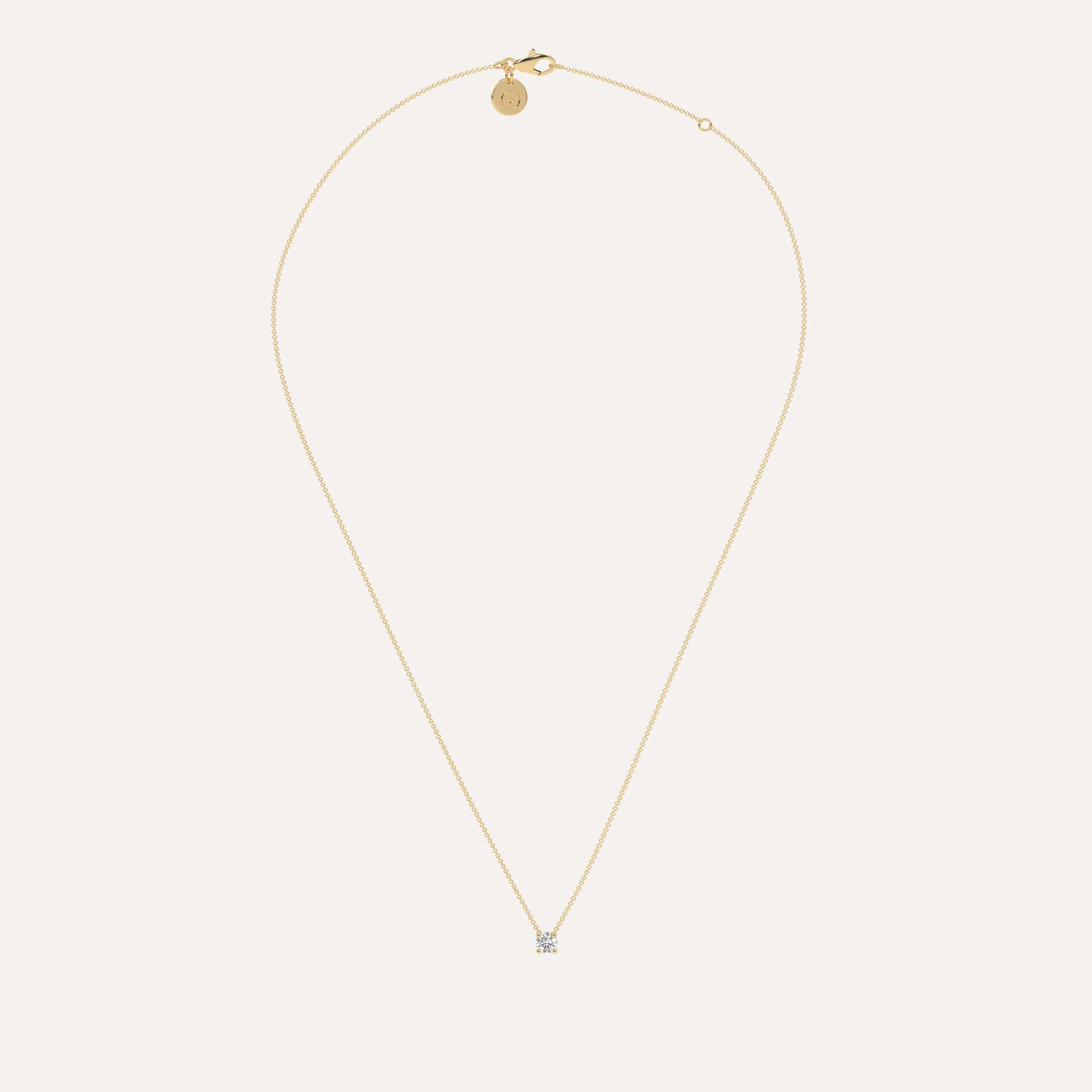 1/4 carat Round Floating Diamond Necklace