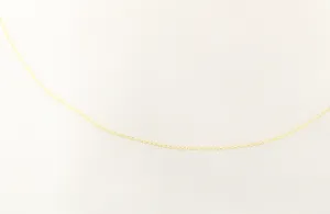 14K Gold Cable Link Pendant Chain Necklace
