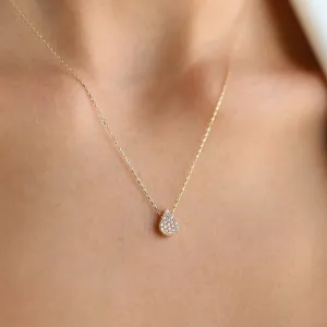 14k Gold Drop Necklace