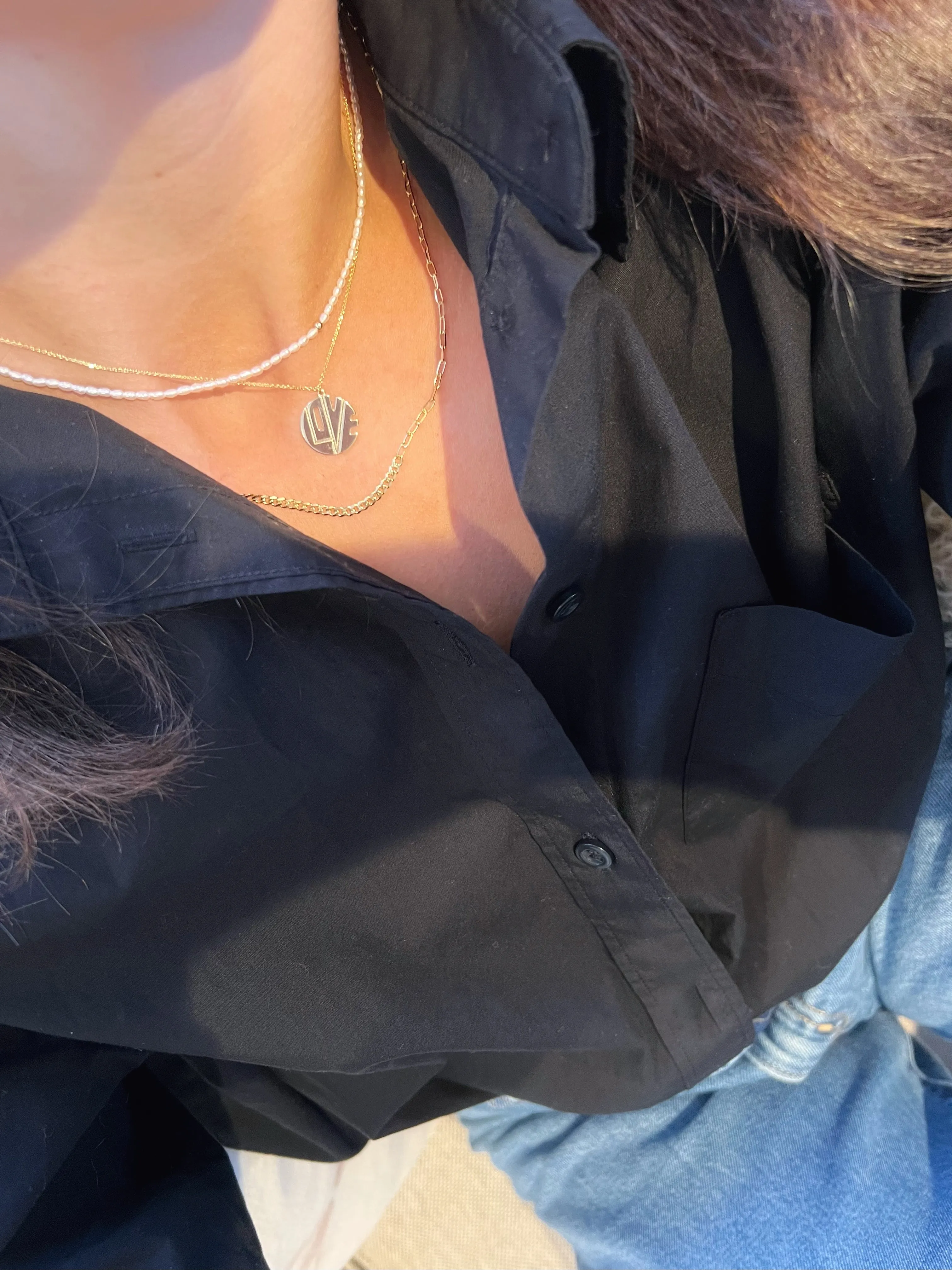 14K Gold Love Medallion Necklace