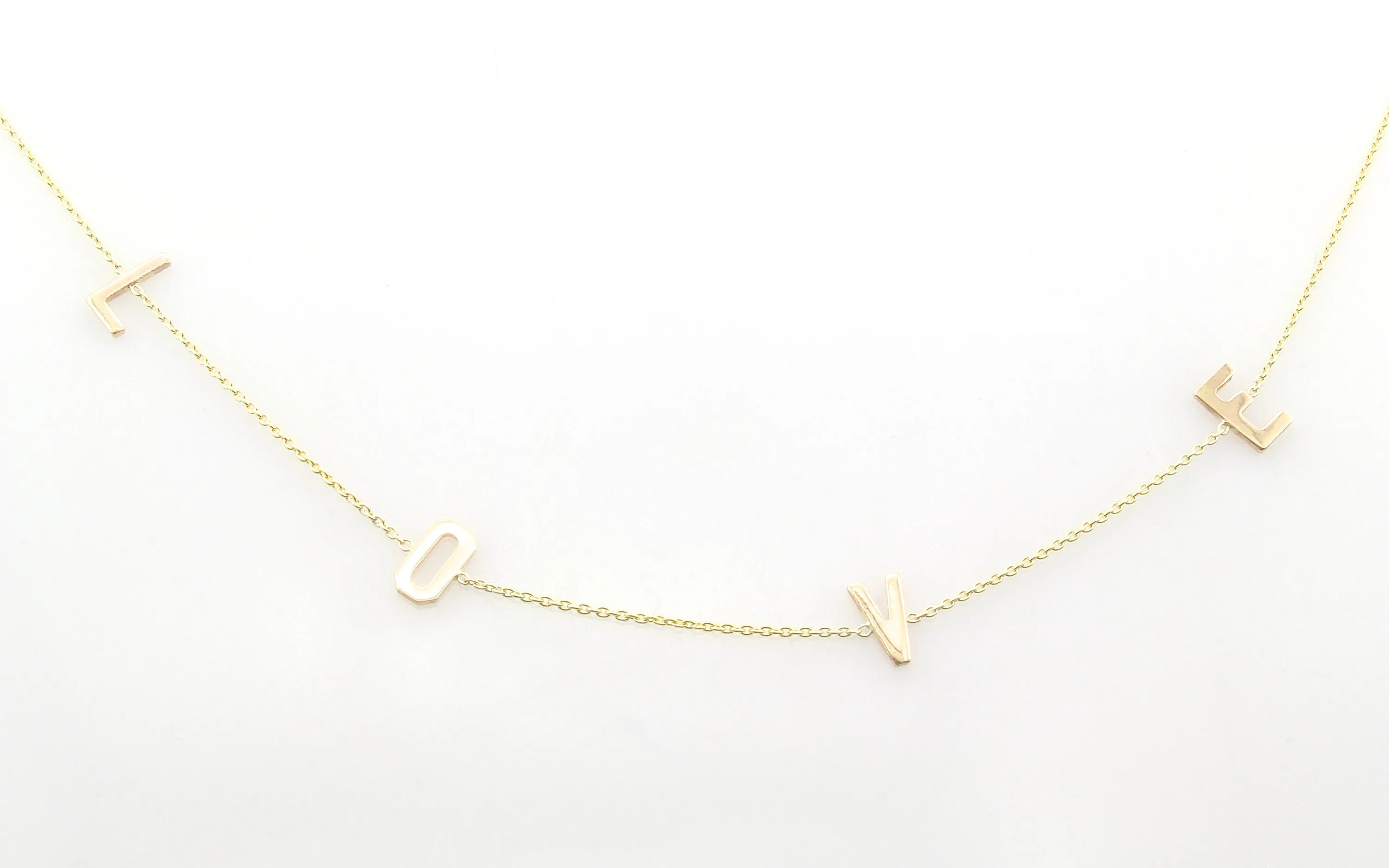 14K Gold Love Necklace