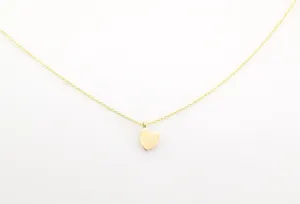 14K Gold Mini Heart Pendant Necklace
