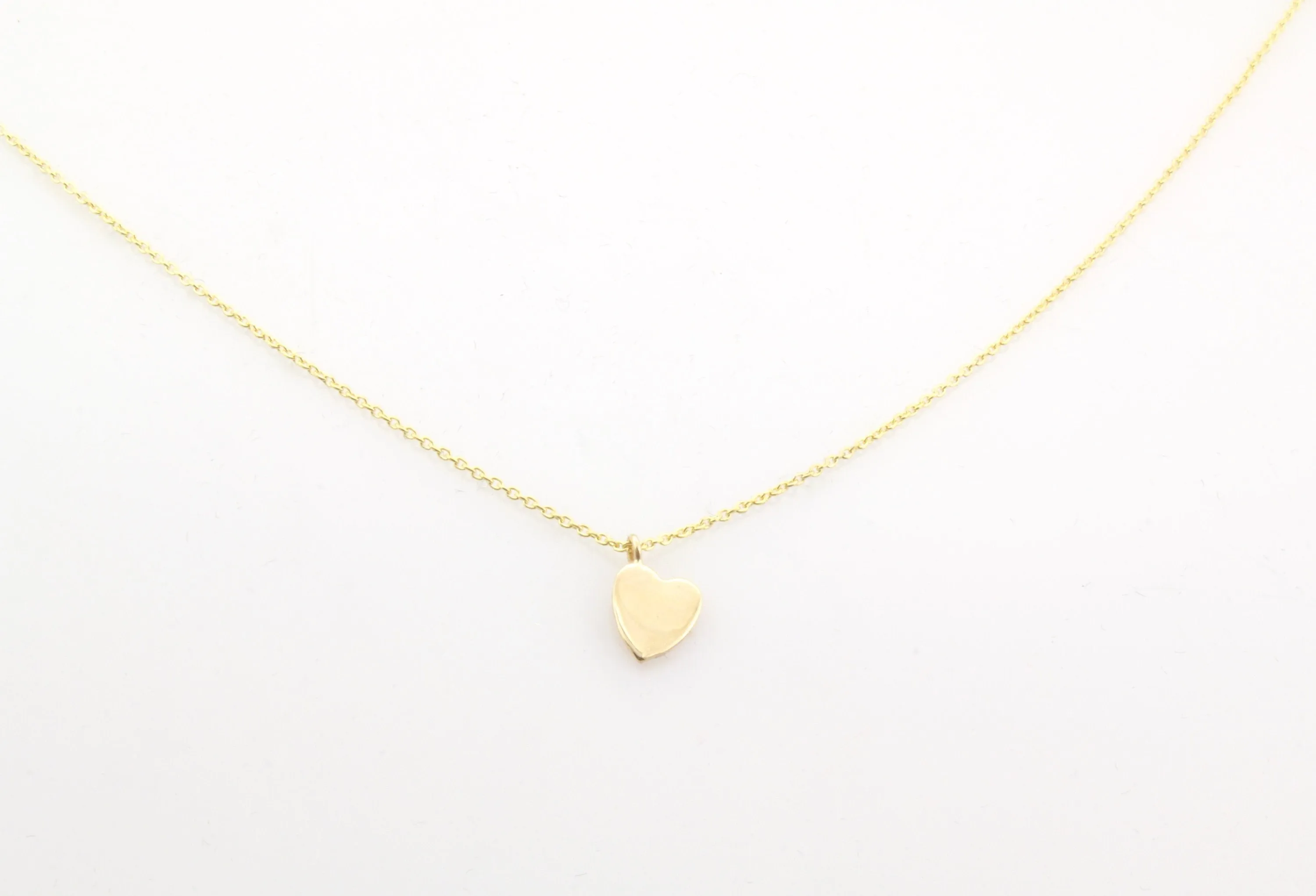 14K Gold Mini Heart Pendant Necklace