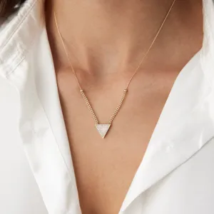 14k Gold Trapeze Gourmet Necklace