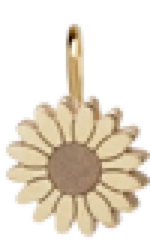 14k Midi Bitty Flower Charm