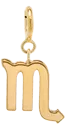 14k Midi Bitty Zodiac Charm Pendant on Spring Ring