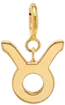 14k Midi Bitty Zodiac Charm Pendant on Spring Ring