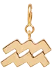 14k Midi Bitty Zodiac Charm Pendant on Spring Ring