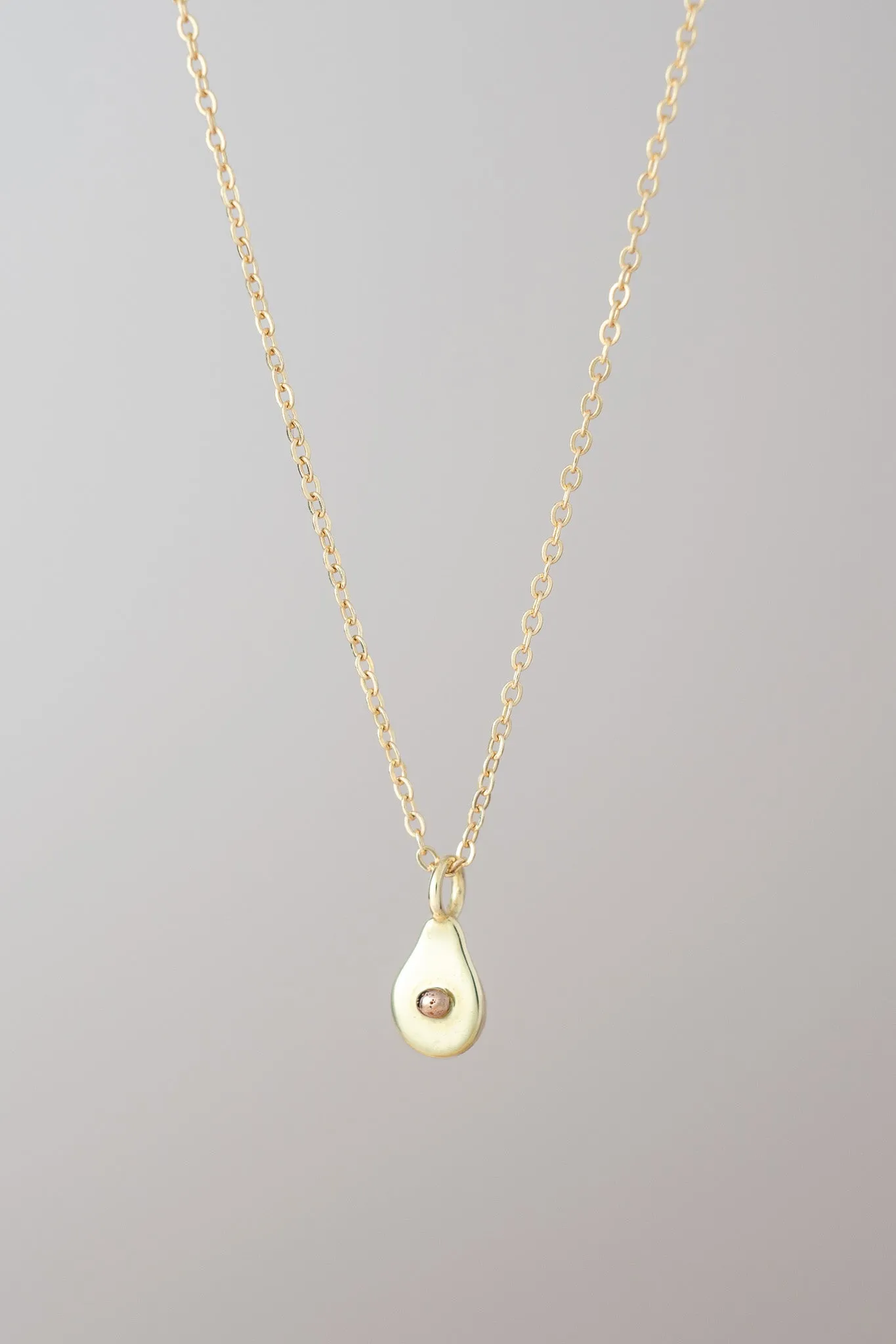 14K Mini Avocado Necklace