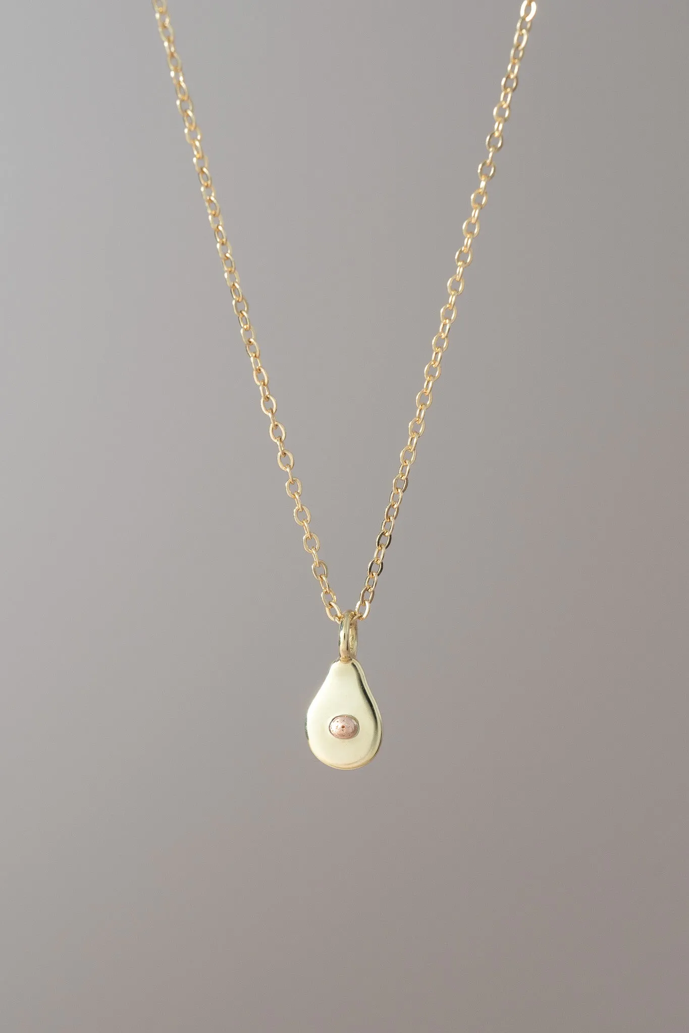 14K Mini Avocado Necklace