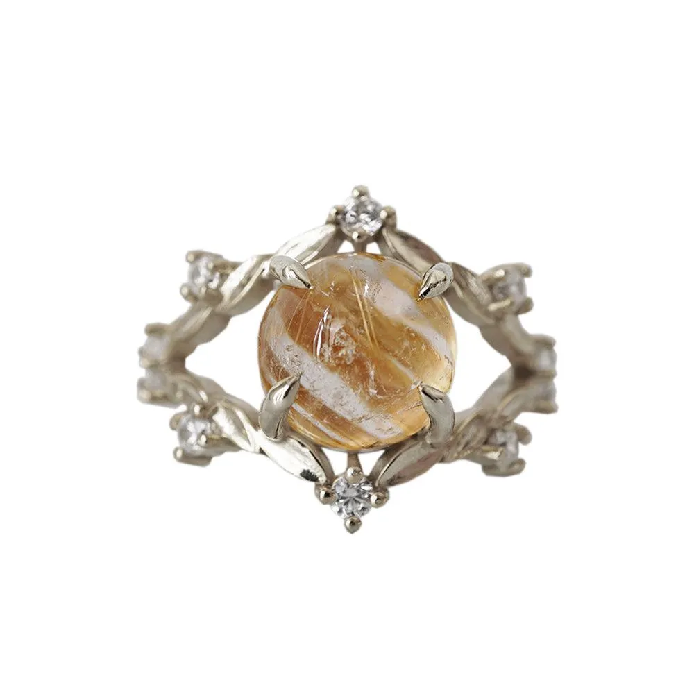 14K Rutilated Quartz Venezia Ring