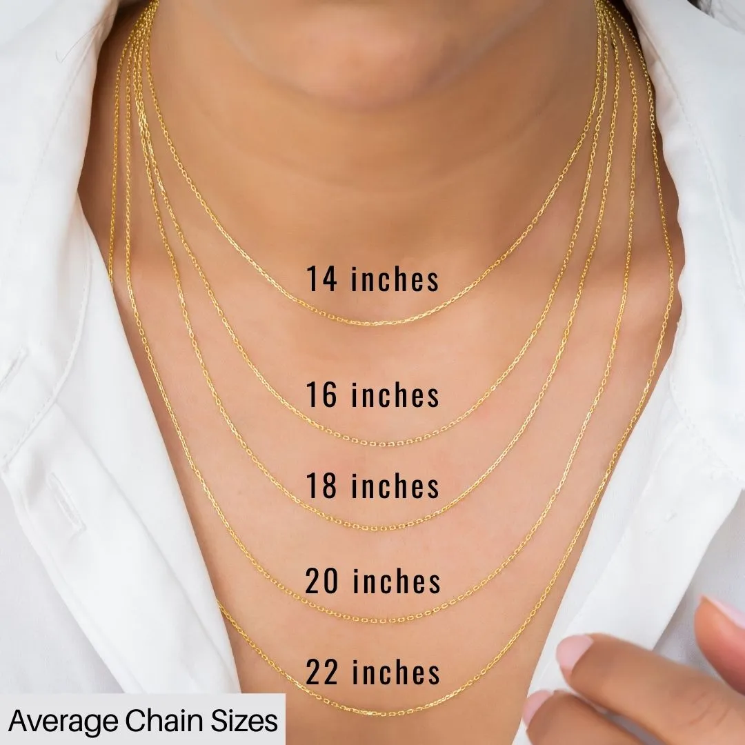 14K Solid Gold Name Necklace