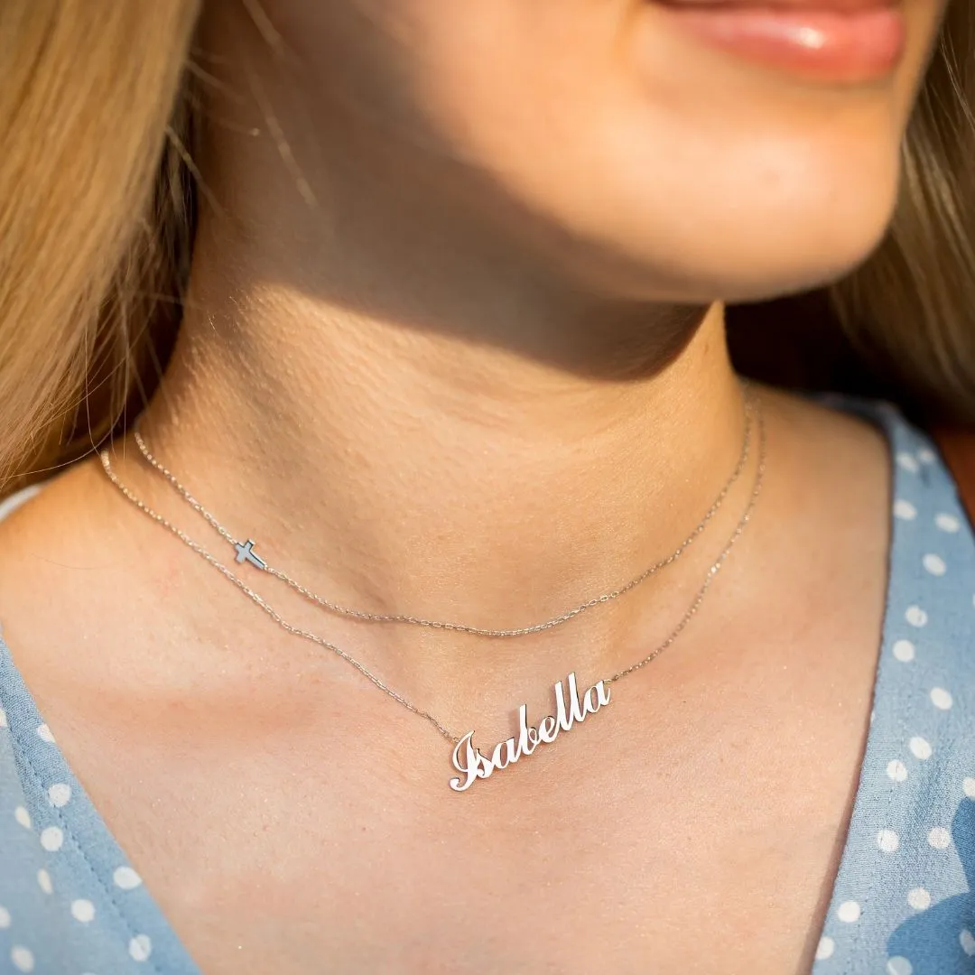 14K Solid Gold Name Necklace