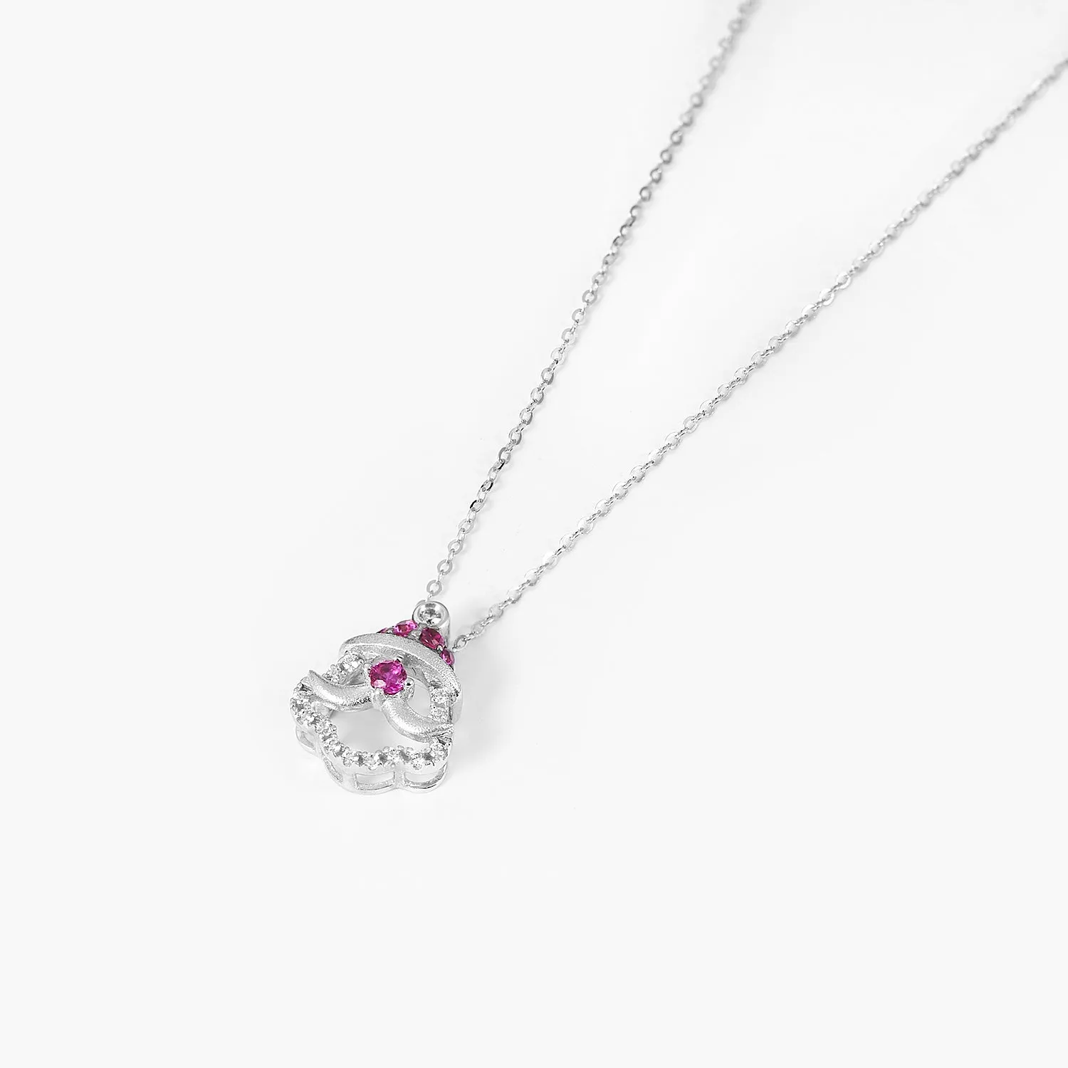 14K Solid Gold Smiley Face Pendant Necklace