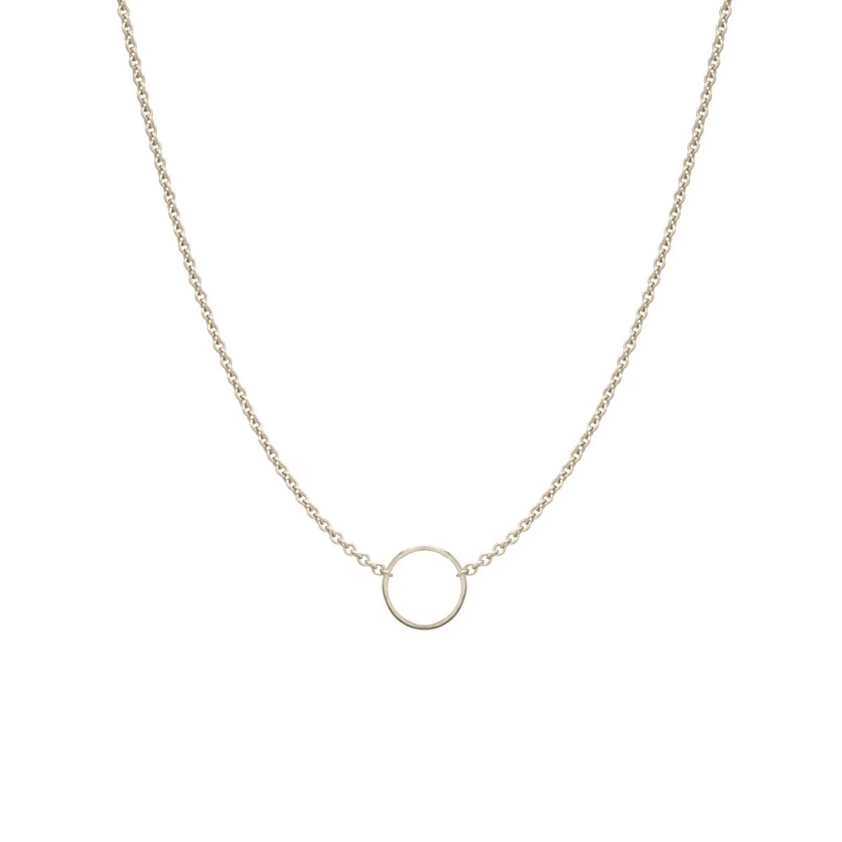 14k Tiny Circle Necklace