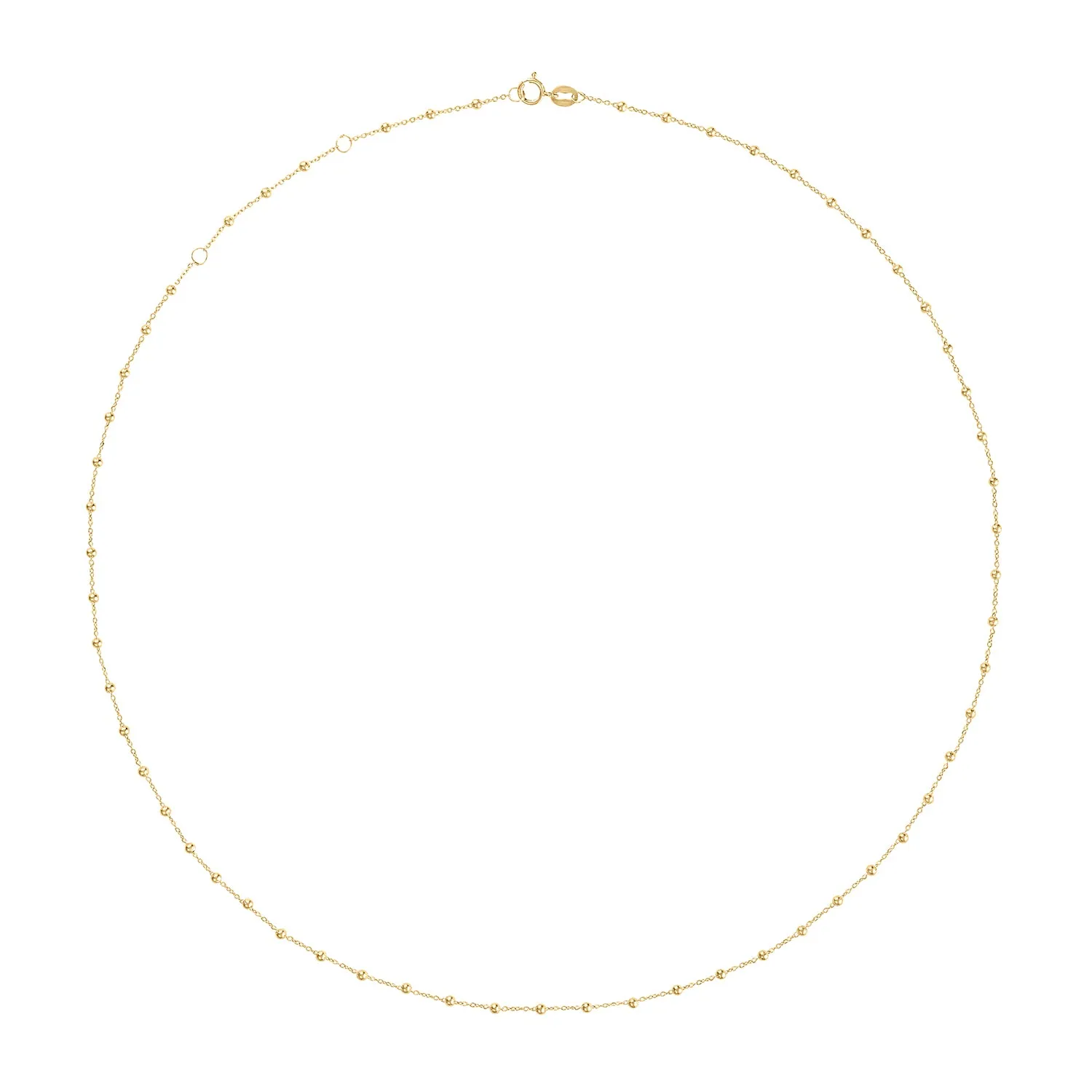 14KT GOLD MINI BALL CHAIN NECKLACE
