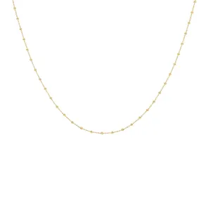 14KT GOLD MINI BALL CHAIN NECKLACE
