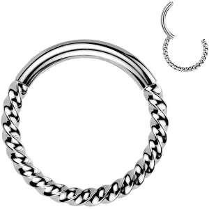 16 Gauge 3/8 Braided Style Precision Hinged Segment Ring