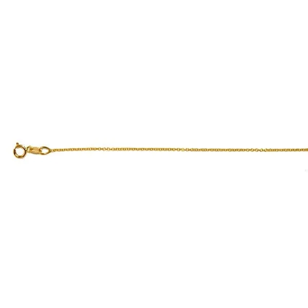 16" 14kt Gold Cable Chain for Add-a-Pearl Necklace