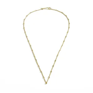 19" Gold Bar and Loop Chain