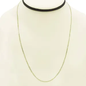 3mm Curb Link Chain in 10K Solid Yellow Gold