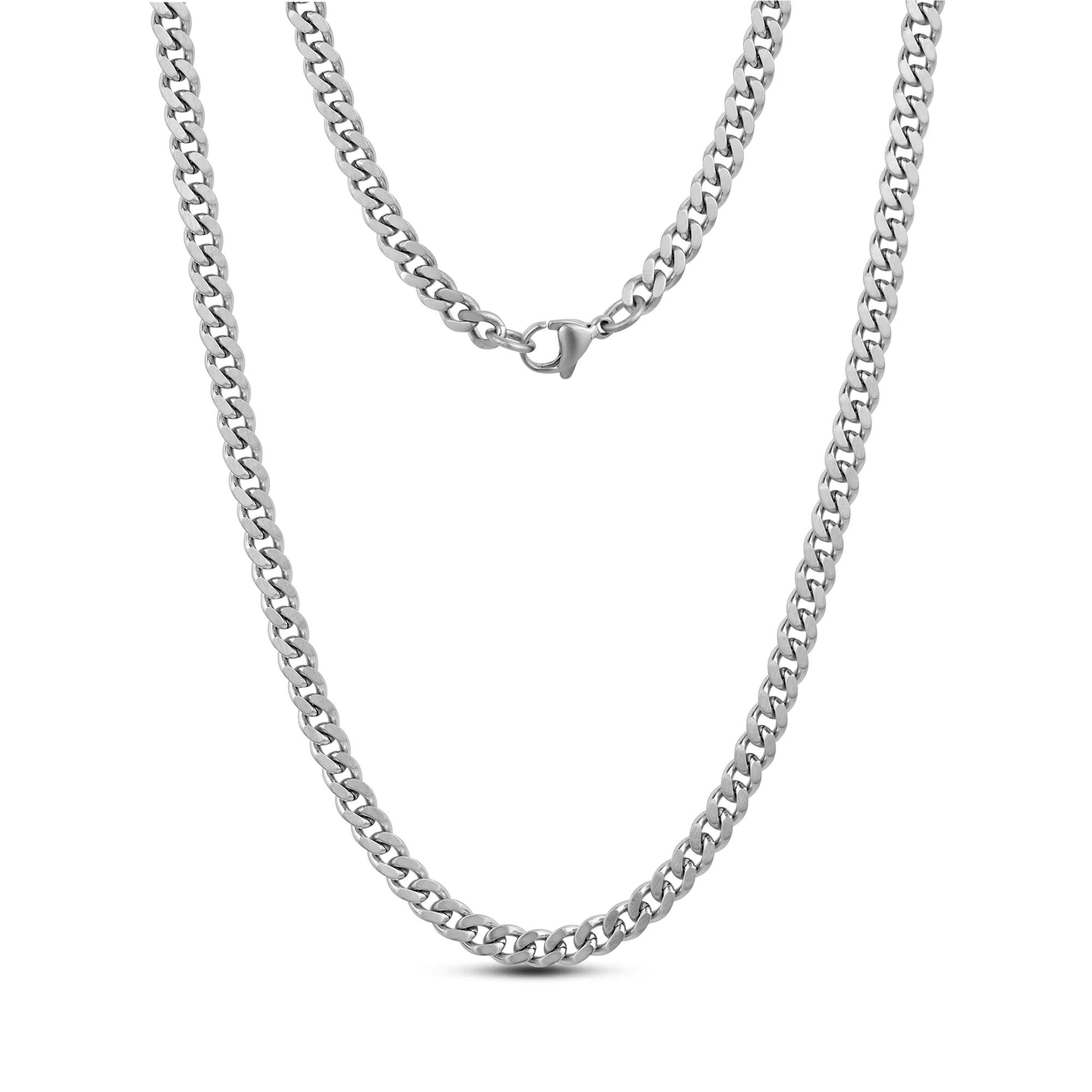 5mm Matte Cuban Link Chain