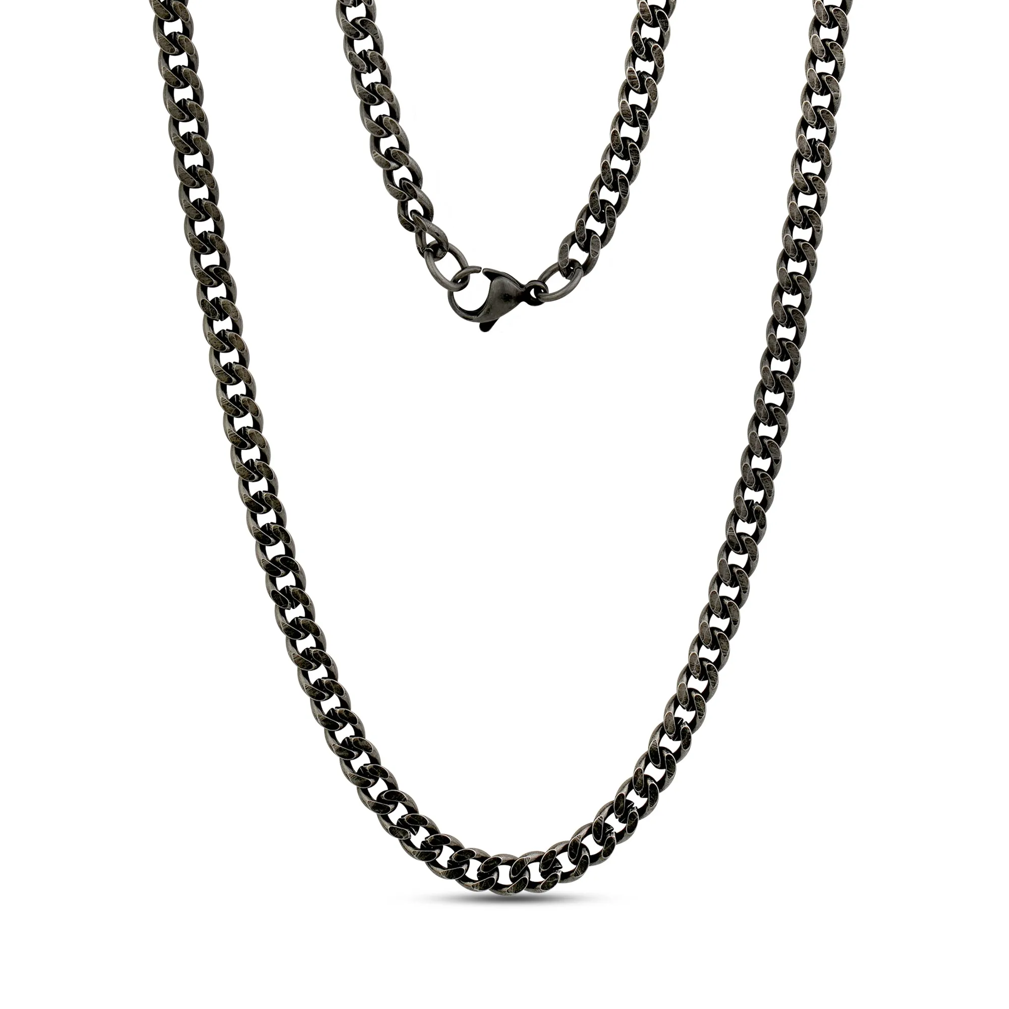 5mm Matte Cuban Link Chain