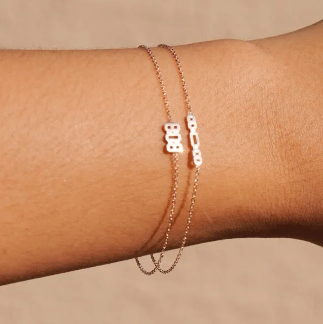 808 Bracelet - Solid 14kt