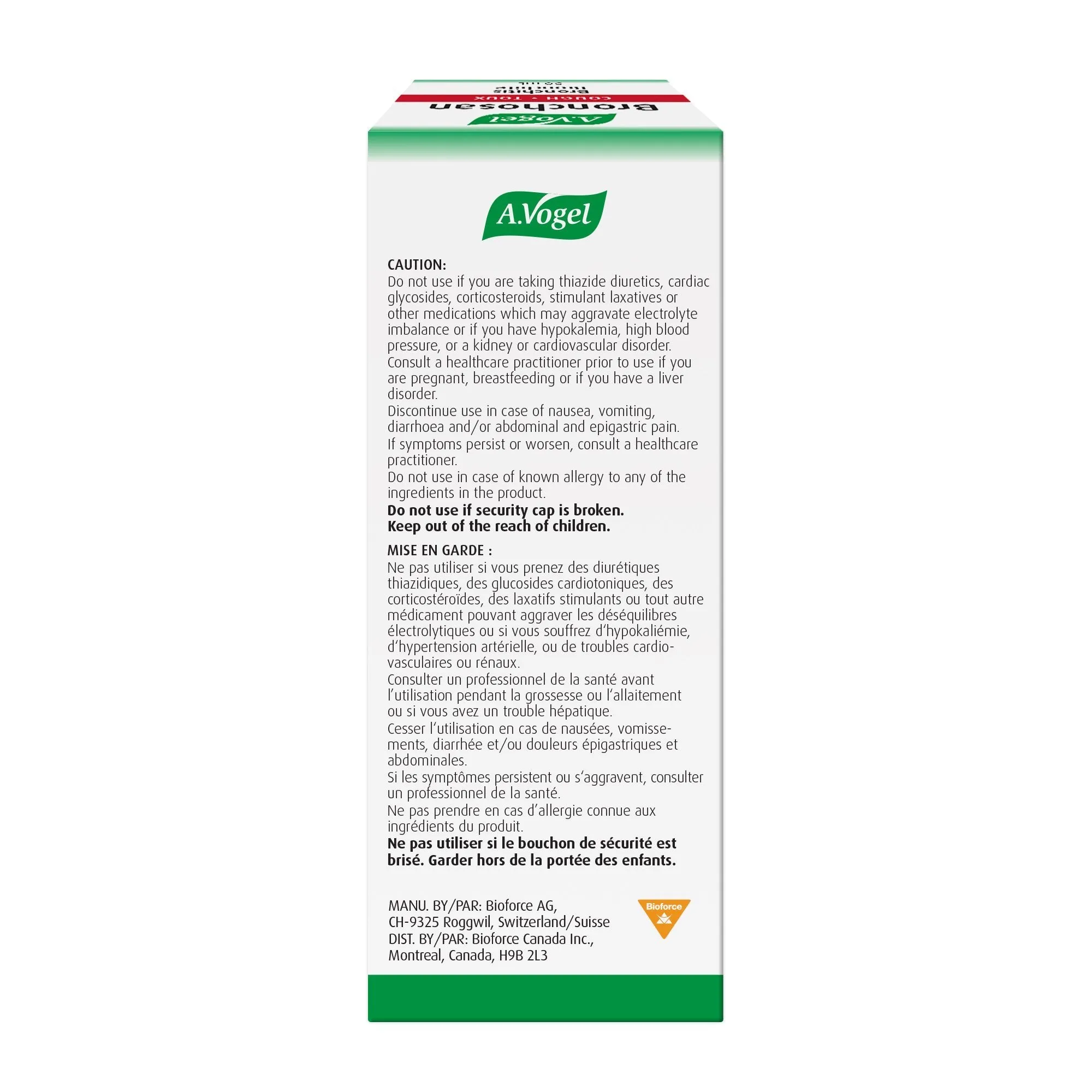 A. Vogel Bronchosan Bronchitis, Cough Treatment 50ml