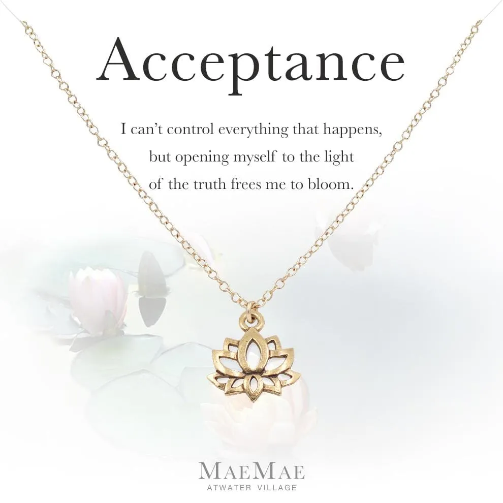 Acceptance Lotus Flower Necklace