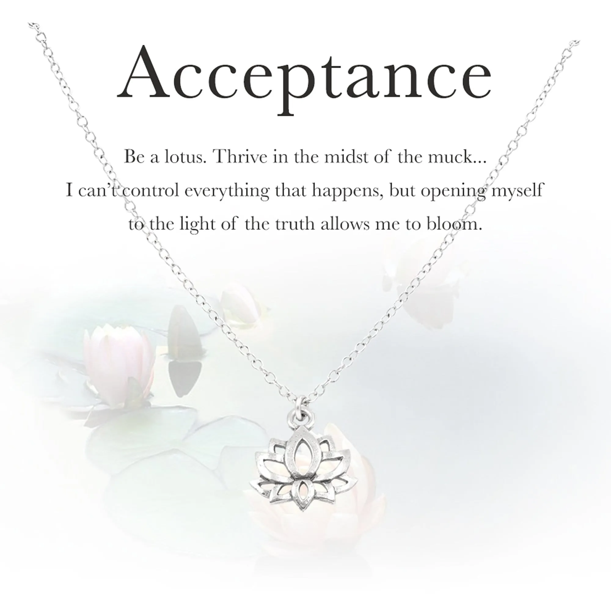 Acceptance Lotus Flower Necklace
