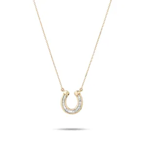 ADINA REYTER BAGUETTE HORESHOE NECKLACE