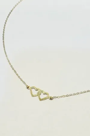Alice Held Hearts Necklace