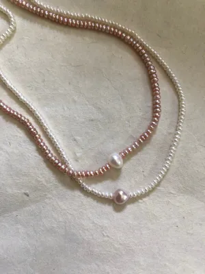 Amalfi necklace - pearl strand