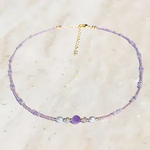 Amethyst and Pearl Necklace