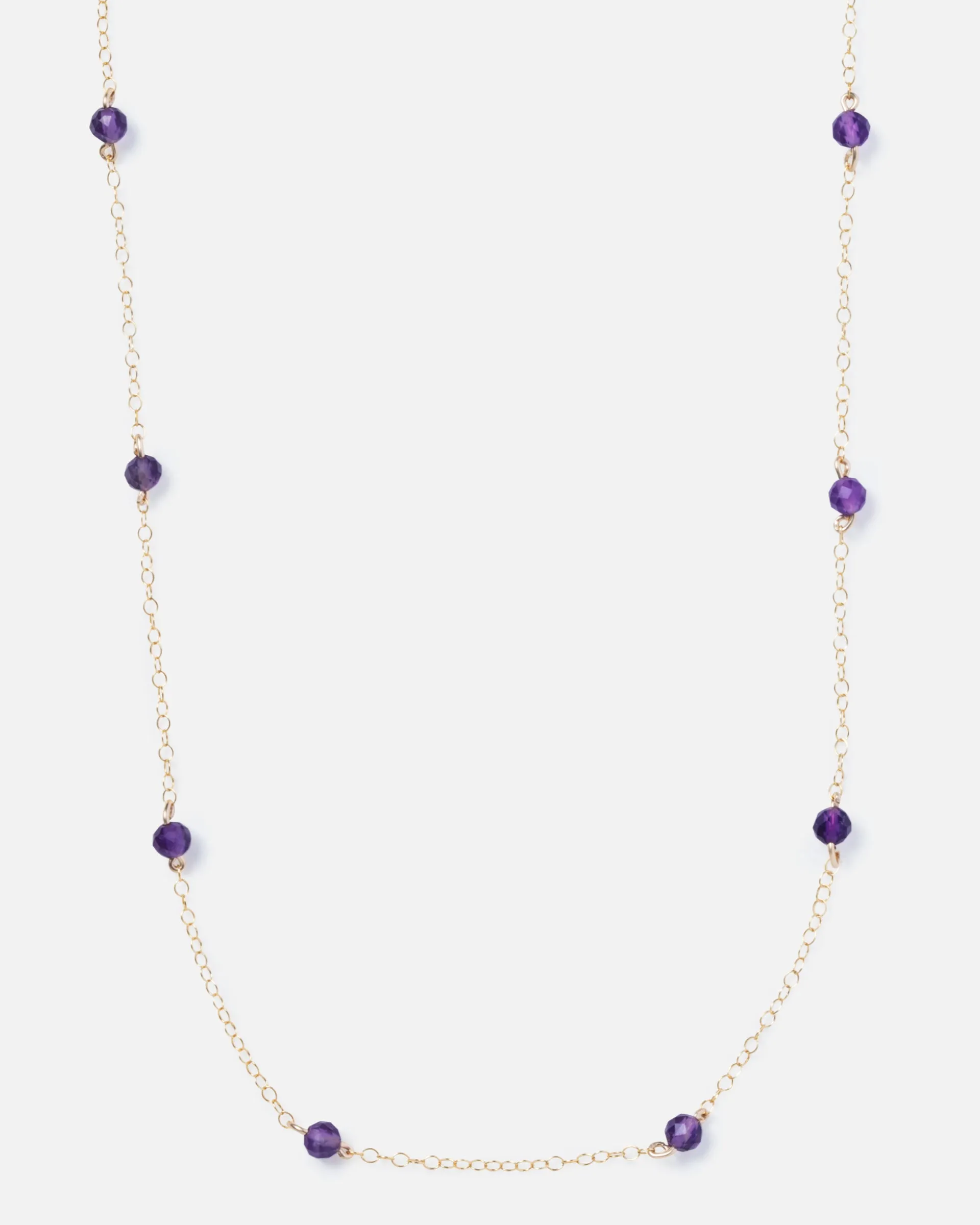 AMETHYST KATHY 14K GOLD FILLED NECKLACE