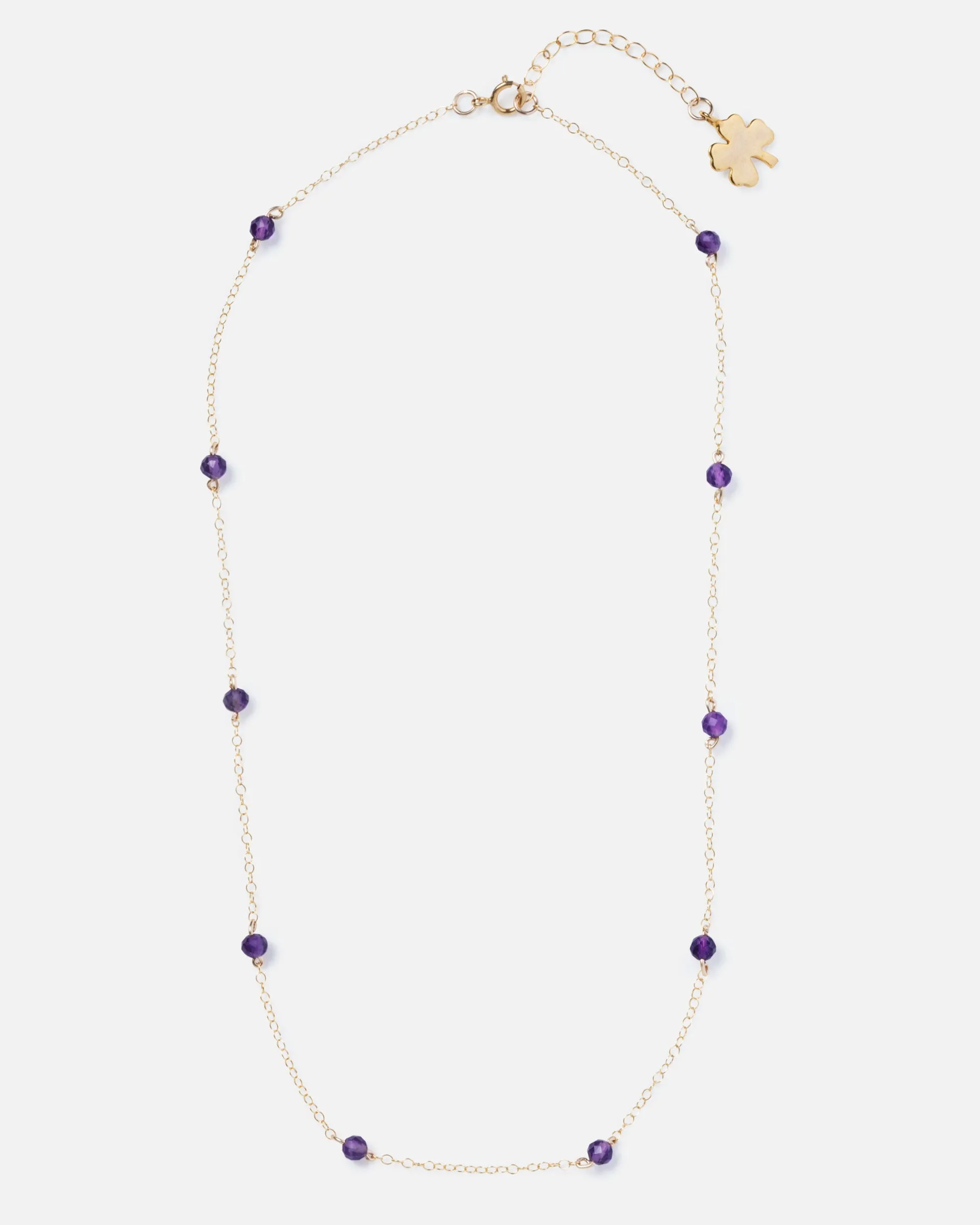 AMETHYST KATHY 14K GOLD FILLED NECKLACE