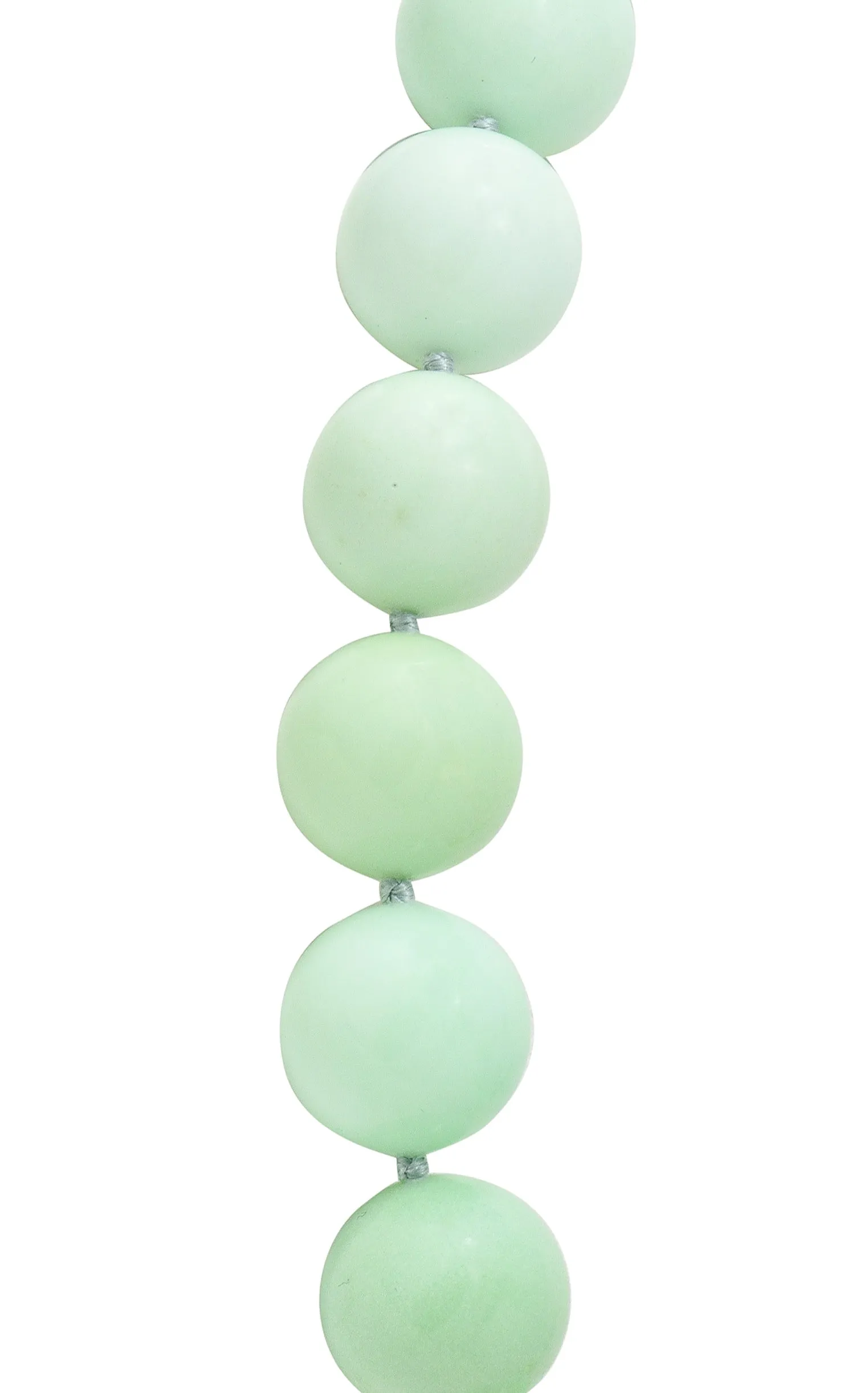 Angela Cummings Chrysoprase 18 Karat Gold Bead Station Necklace