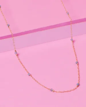 AQUAMARINE KATHY 14K GOLD FILLED NECKLACE