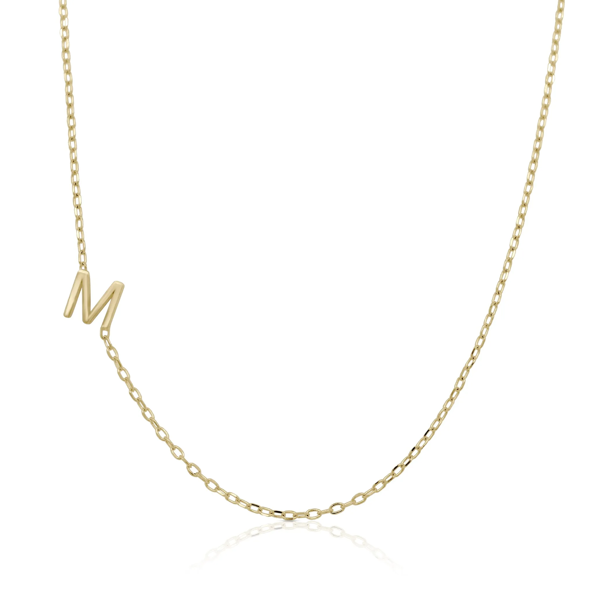 Asymmetrical Initial Necklace