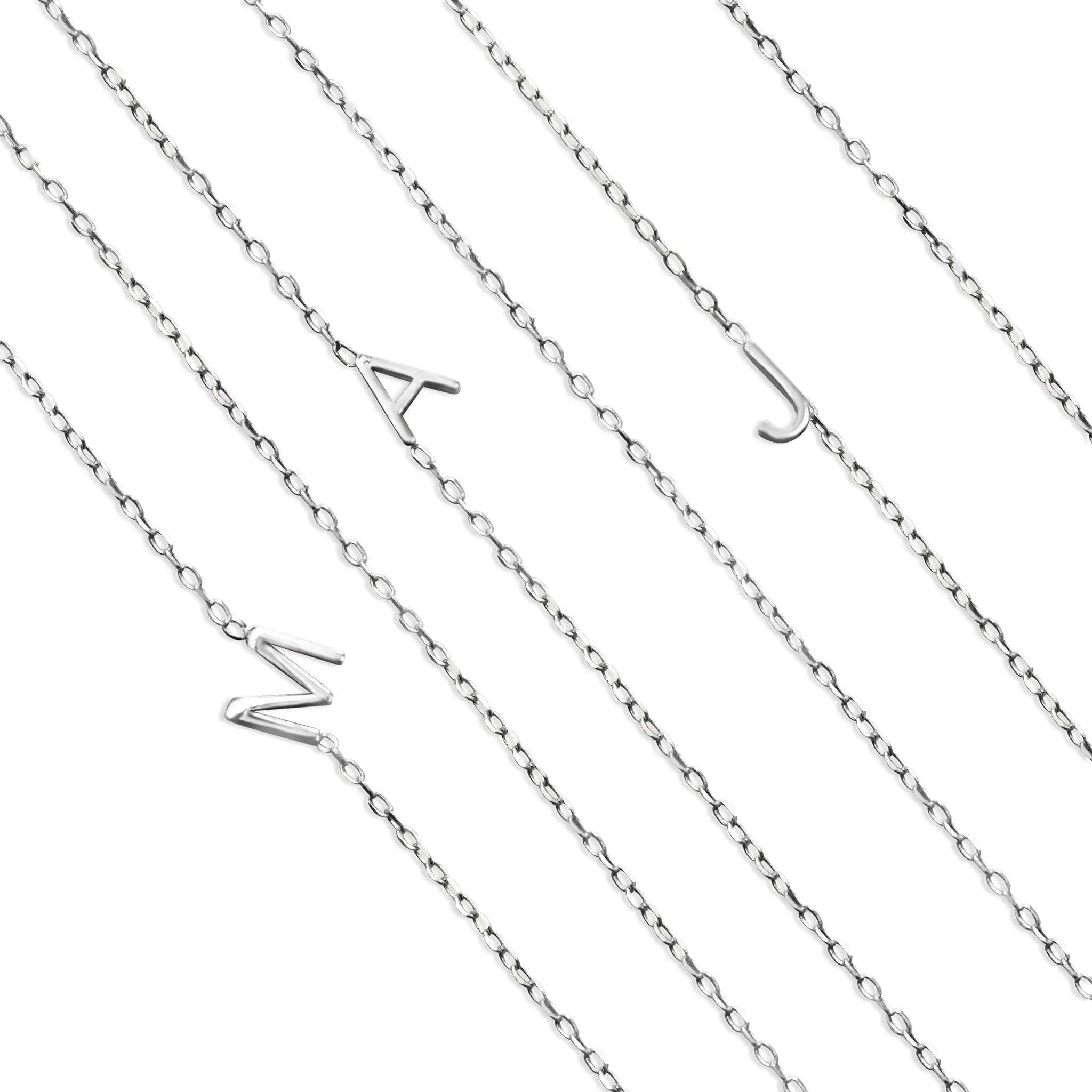 Asymmetrical Initial Necklace