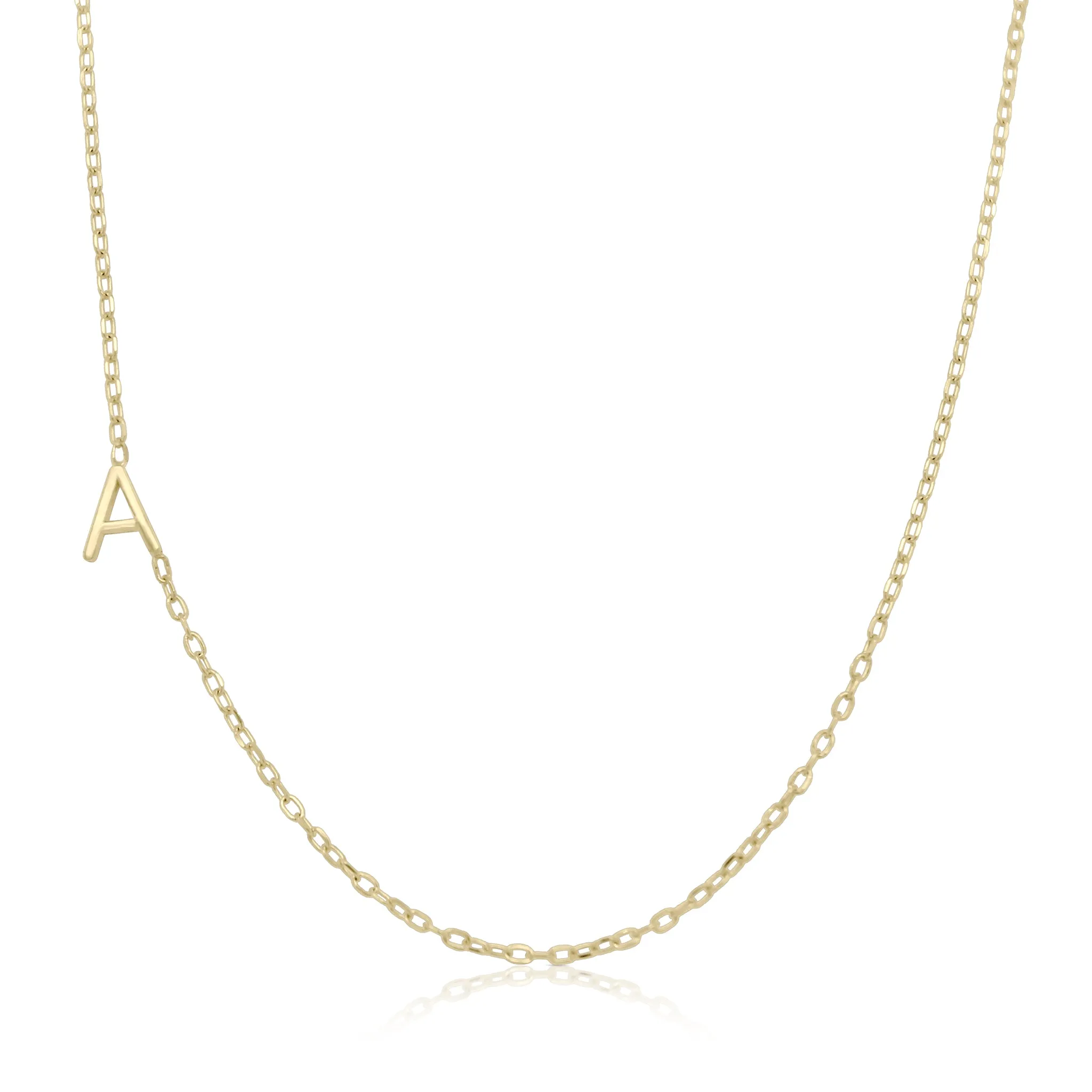 Asymmetrical Initial Necklace