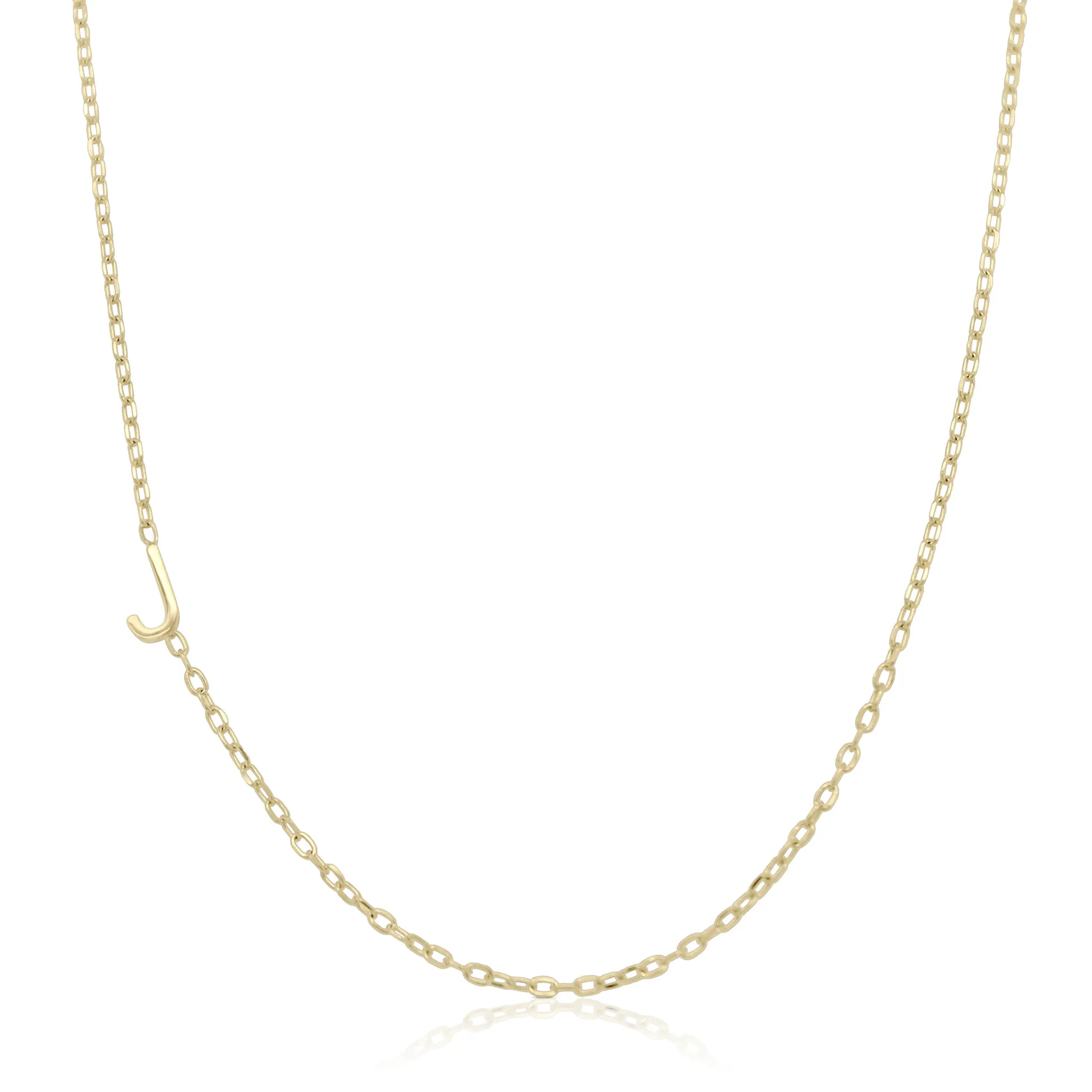 Asymmetrical Initial Necklace