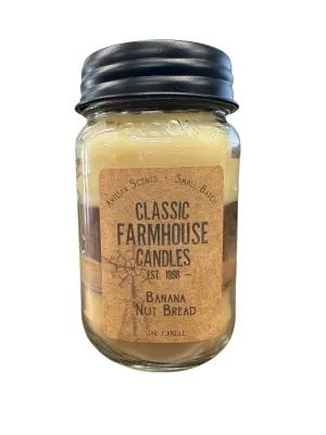 Banana Nut Bread 18oz 3 Layer Jar Candle