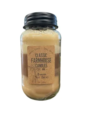 Banana Nut Bread 28oz 3 Layer Jar Candle