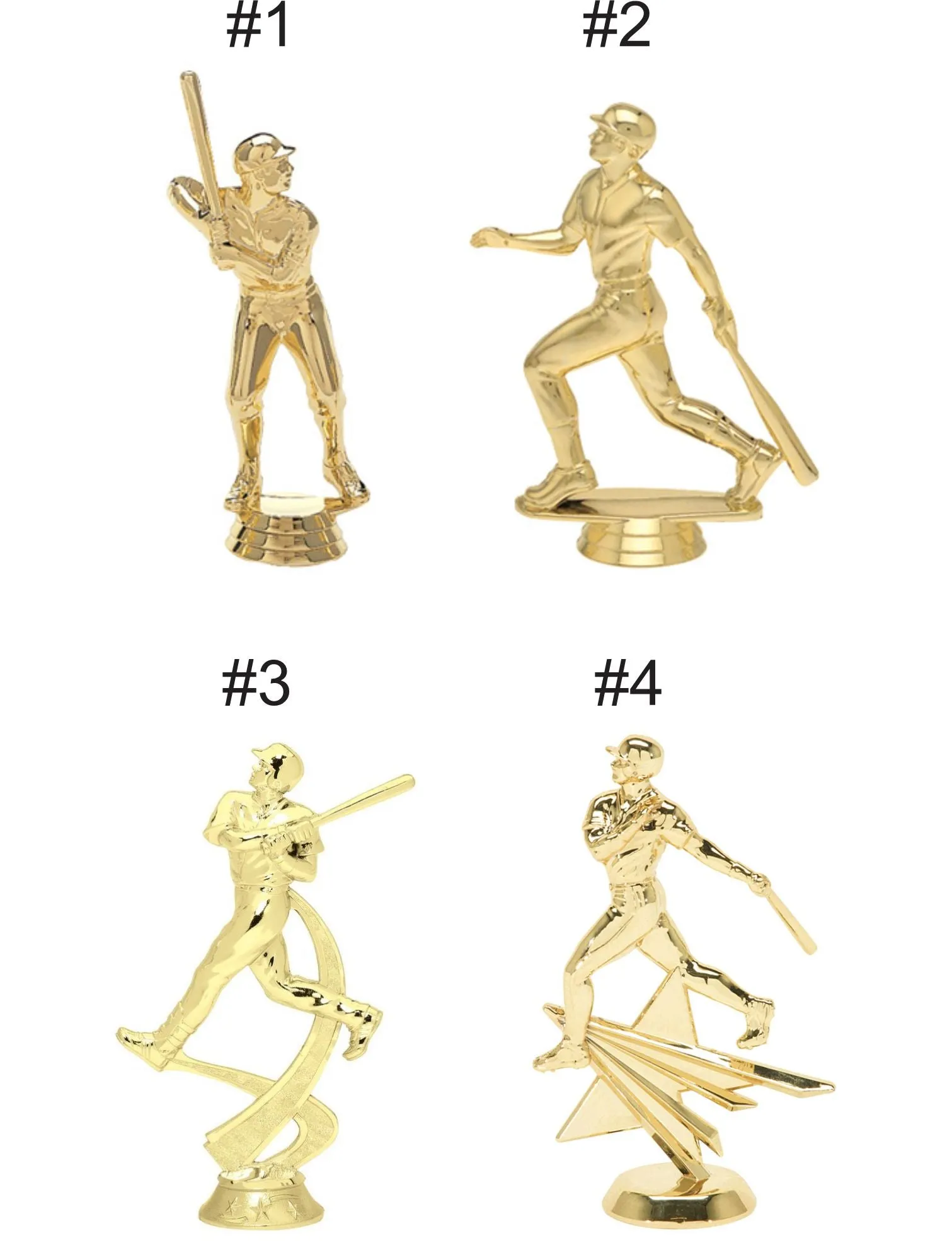 Baseball / Softball Trophy - Colored Column - Male